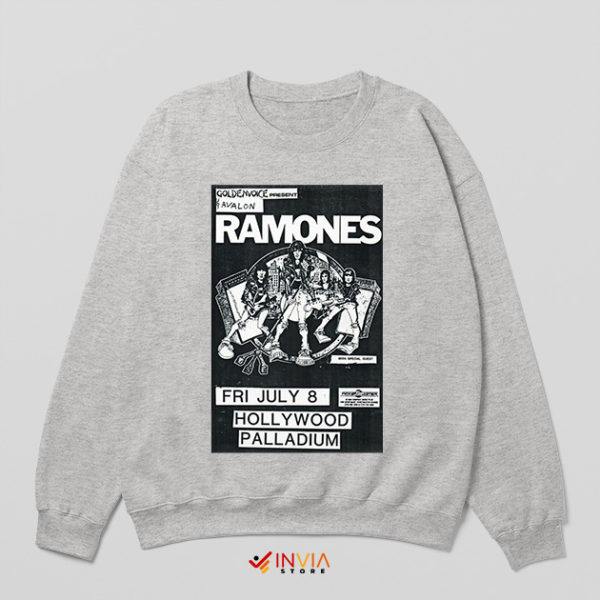 Hollywood Palladium Tamones Tour Setlist Sport Grey Sweatshirt