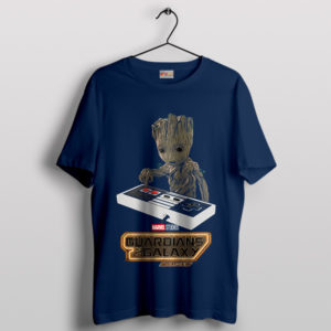 I Am Groot Episodes DJ Groot Navy T-Shirt