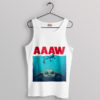 Jaws Shark Meme Baby Yoda Grogu Tank Top