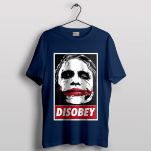 Joaquin Phoenix Joker Disobey Face Navy T-Shirt