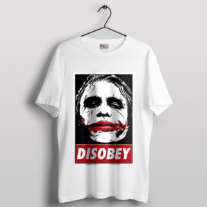Joaquin Phoenix Joker Disobey Face White T-Shirt