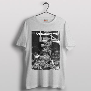 Jump Jordan Just Jordan Legend NBA Sport Grey T-Shirt