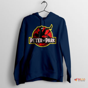 Jurassic Park Meme Peter Parker Spider Man Navy Hoodie