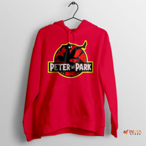 Jurassic Park Meme Peter Parker Spider Man Red Hoodie