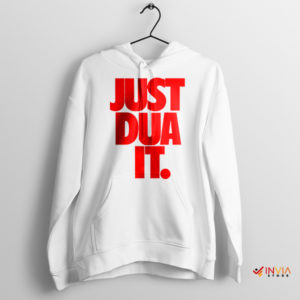 Just Dua Lipa Nike New Man White Hoodie