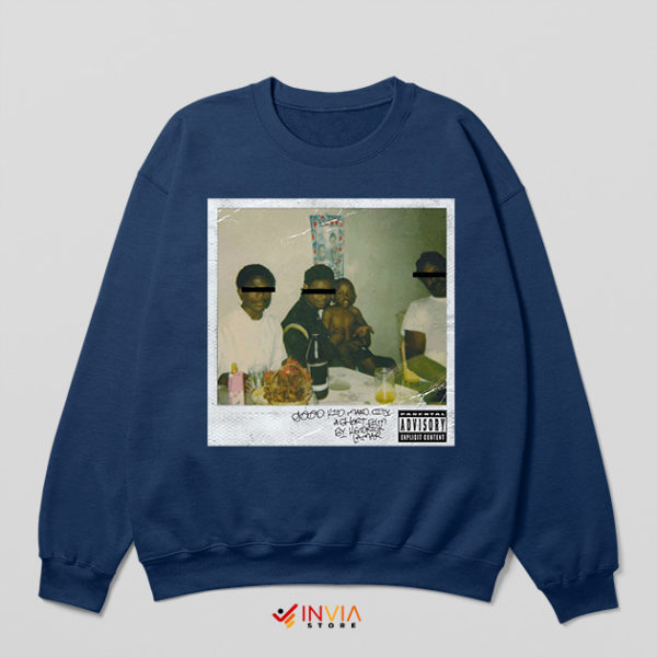 Kendrick Lamar Good Kid Maad City Cover Navy Sweatshirt