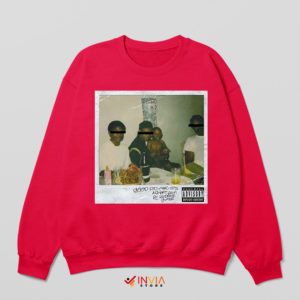 Kendrick Lamar Good Kid Maad City Cover Red Sweatshirt