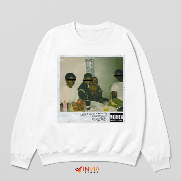 Kendrick Lamar Good Kid Maad City Cover White Sweatshirt