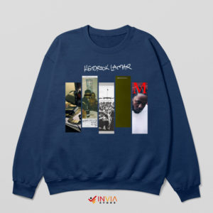 Kendrick Lamar Humble Discography Albums Navy Sweatshirt