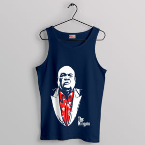 Kingpin Movie Meme The Godfather Epic Navy Tank Top