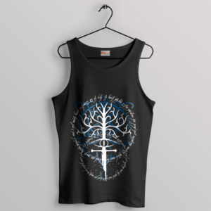 LOTR Merch Tee of Gondor Original Black Tank Top