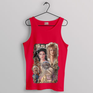 Labyrinth Vintage David Bowie Movie Art Red Tank Top