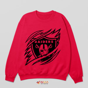 Las Vegas Raiders Cheap Merch Red Sweatshirt