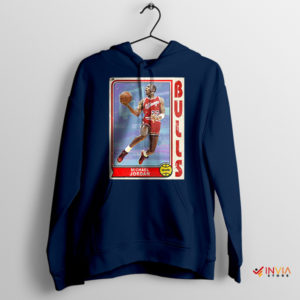 Legend Basketball Card Jordan Bulls Navy Hoodie