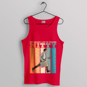 Life Magazine Motto Walter Mitty Red Tank Top