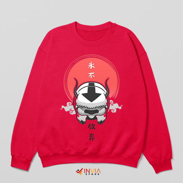 Live Action Netflix Appa Avatar Red Sweatshirt