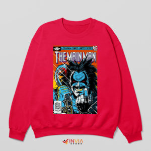 Lobo The Main Man Comic Art Red Sweatshirt