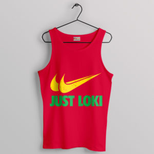 Loki Symbol Just Do It Nike Red Tank Top