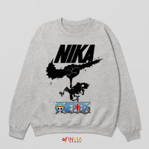 Luffy Gear 5 Nika Mythology Nike Air Sport Grey Sweatshirt