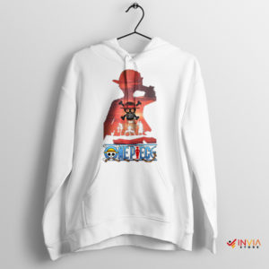 Luffy Straw Hat Gear 5 Netflix Anime White Hoodie