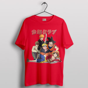 Luffy and Friends Shonen Jump Anime Red T-Shirt