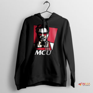 MCU Tony Stark Meme KFC Logo Black Hoodie