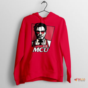 MCU Tony Stark Meme KFC Logo Red Hoodie