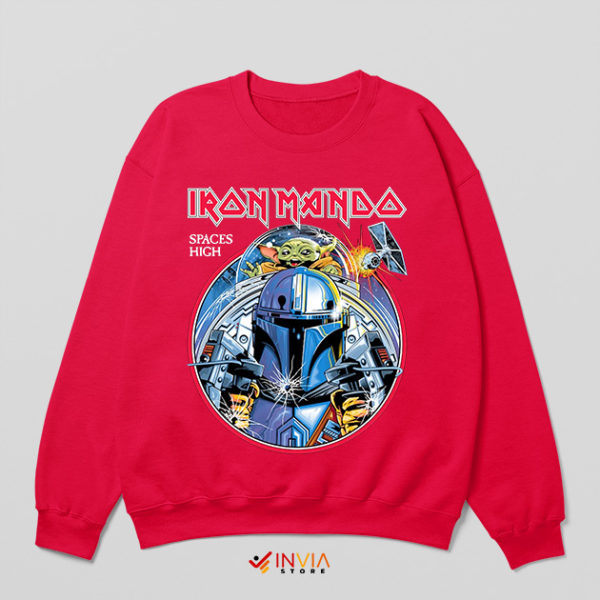 Mandalorian Iron Fear of the Dark Red Sweatshirt