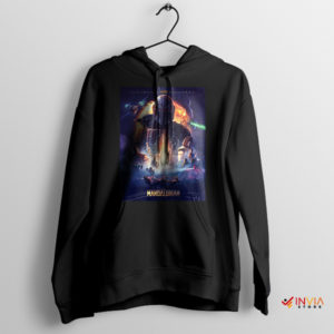 Mandalorian Season Finale Poster Art Black Hoodie