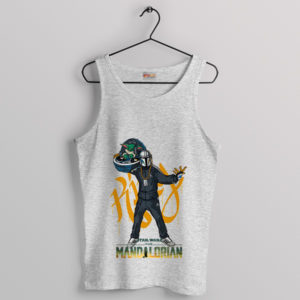Mando Hip Hop Artist Mandalorian 3 Sport Grey Tank Top