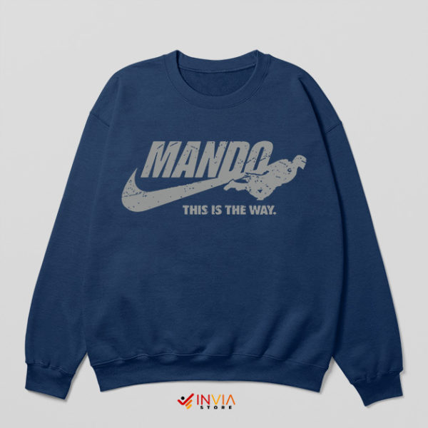 Mando Mandalorian Star Wars Nike Navy Sweatshirt