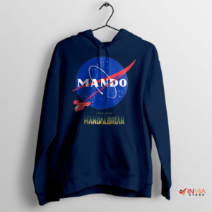 Mando Star Wars Meme Original Nasa Logo Navy Hoodie