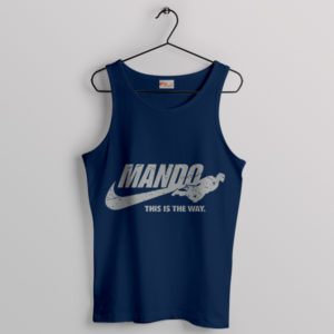 Mando Star Wars This is The Way Nike Navy Tank Top