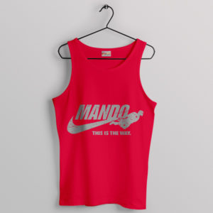 Mando Star Wars This is The Way Nike Red Tank Top