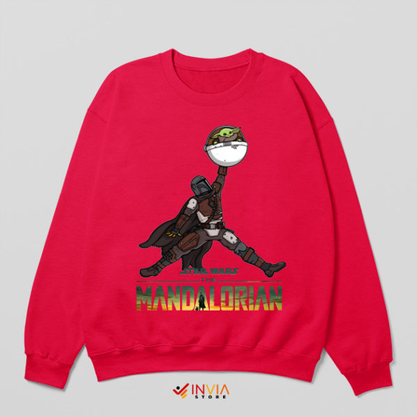 Mando and Grogu Season 3 Air Jordan Red Sweatshirt