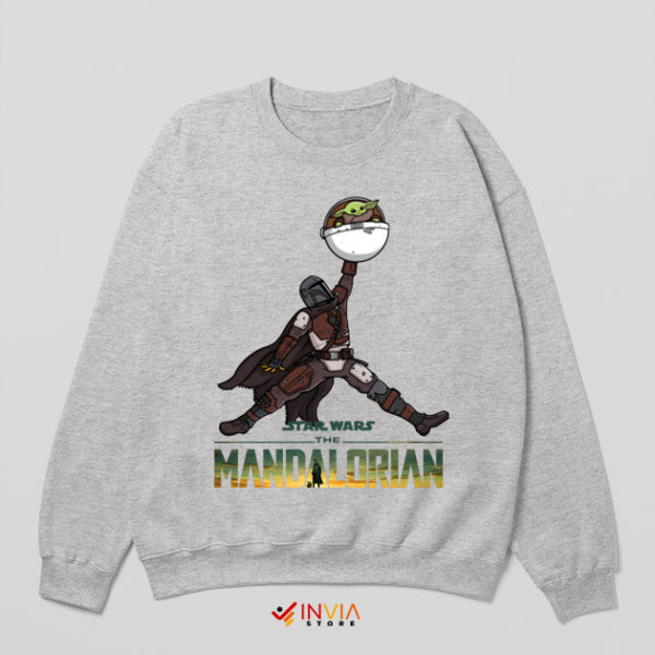 Mando and Grogu Season 3 Air Jordan Sport Grey Sweatshirt