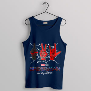 Marvel 3 Spider Man Movie Peter Parker Navy Tank Top