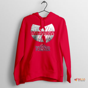 Marvel Black Panther 2 Wu-Tang Clan Red Hoodie