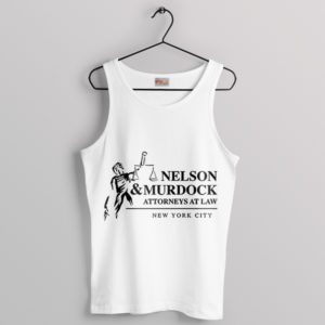 Marvel Comics Nelson Murdock Law Firm White Tank Top