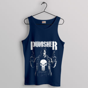 Marvel the Punisher Comics Vintage Navy Tank Top