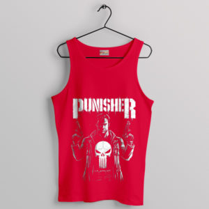 Marvel the Punisher Comics Vintage Red Tank Top