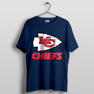 Mascot Art Chiefs Game Today Navy T-Shirt