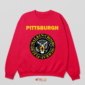 Mascot Pittsburgh Penguins Ramones Red Sweatshirt