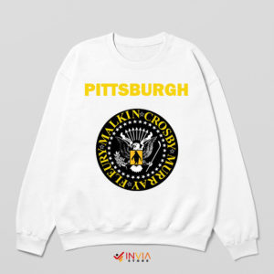 Mascot Pittsburgh Penguins Ramones White Sweatshirt