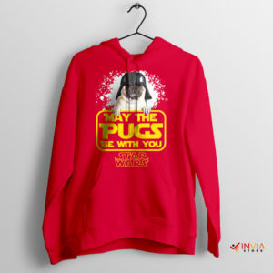 May The Ugly Pugs Be With You Red Hoodie