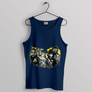 Members Wu Tang Clan Symbol Navy Tank Top