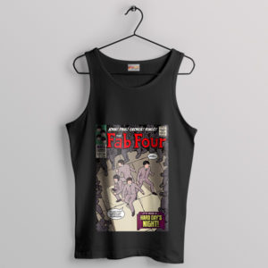 Meme Comic The Fab Four Band Black Tank Top