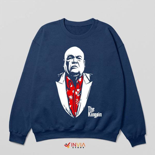 Meme Godfather Daredevil Kingpin Navy Sweatshirt