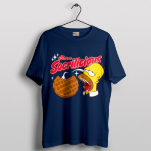 Meme Homer Donuts Sacrilicious Navy T-Shirt