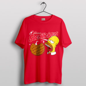 Meme Homer Donuts Sacrilicious Red T-Shirt